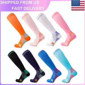 Compression Sock Graduated Support Performance Running Stockings S-XXL Men Women - Picture 1 of 14
