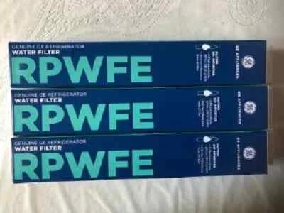 3-PC GE RPWFE Refrigerator Water Filter Household Fridge Filter （No chip) Filter - Image 1 of 4