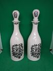 2 x Coalport China/Porcelain Bottles with Stoppers. "ONE OF A LIMITED EDITION"