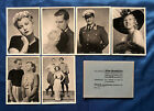 1937 Union Dresden Film Star Series 16 5X7 Cigarette Photo Cards, Lot of 6