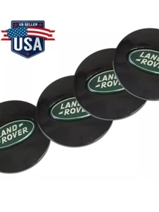 4 Piece Land Rover Range Rover Wheel Center Hub Caps Set HSE Black FREE SHIPPING - Picture 1 of 5