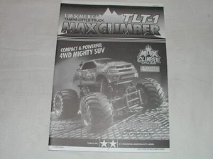Tamiya 47202 1/18 RC Manuel Manual TLT-1 Max Climber 4x4 Crawler (Original) New - Photo 1/1