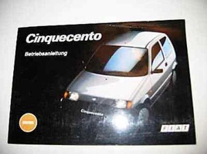 Betriebsanleitung FIAT Handbuch Cinquecento 1992 - Picture 1 of 1