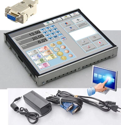 19" 48Cm NOVOMATIC Monitor 3M Touchscreen RS-232 MS-DOS Windows 95 98 XP 7 10 11 - Image 1 of 4