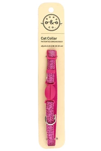 Bond & Co. Pink Cat Collar Breakaway w/ Bell Reflective Adjustable 8-12" Safety - Picture 1 of 8