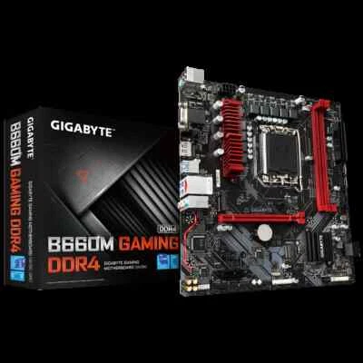 Gigabyte B660M Gaming DDR4 Motherboard CPU SOCKET LGA1700 Intel HDMI VGA DP - Image 1 of 3