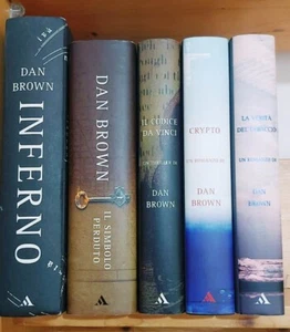 LOTTO 5 LIBRI CARTONATI DAN BROWN Inferno (2013) Crypto Ottimi - Foto 1 di 17