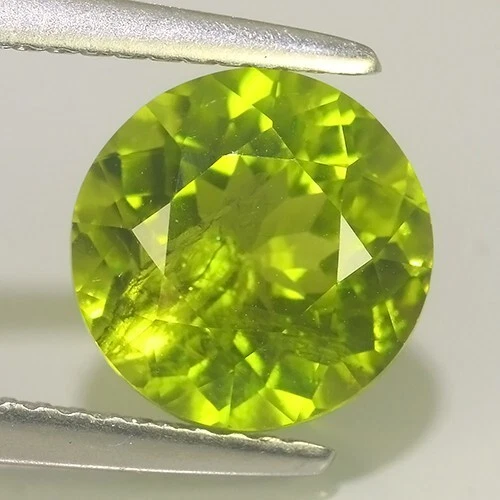 3.23Cts SUPER NATURAL ROUND PERIDOT  9MM-REF VIDEO - Image 1 of 1