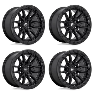 Fuel Rebel 6 Matte Black 17x9 Wheels 6X139.7/6x5.5 D679 For Ford GM Toyota 4CT - Picture 1 of 4