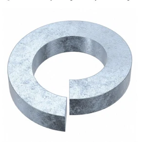 10 Pcs) Hodell-Natco 1” ID Split Lock Washer, Heavy Duty, 0.306 Thick, Zinc Pl - Picture 1 of 11