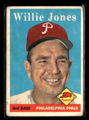 1958 Topps #181 Willie Jones - VG/EX Set Break! - Image 1 of 2