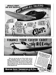 TWO 1940/1941 Culver Aircraft ads 7/17/2024c - Picture 1 of 1