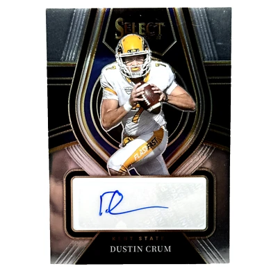 2022 Dustin Crum Kent State Auto Panini Select RS-DCR Ottowa Redblacks Autograph - Image 1 of 2