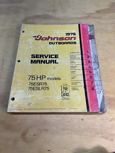 Johnson 1975 75 hp fueraborda manual de servicio - Imagen 1 de 3