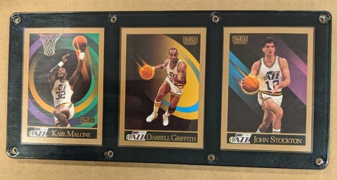 UTAH JAZZ 3 CARD PLAQUE KARL MALONE DARRELL GRIFFITH JOHN STOCKTON Cover