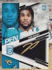 TANK BIGSBY 2023 PANINI ELITE PEN PALS FOTL GOLD INK AUTO SSP JAGUARS ROOKIE