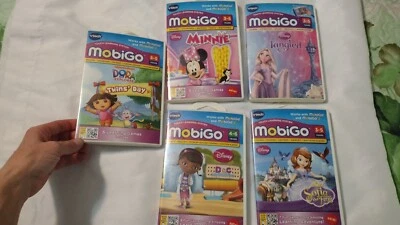 5 set of MobiGo Learning Game System Games Ages 3 To 5 Girls - Image 1 of 4