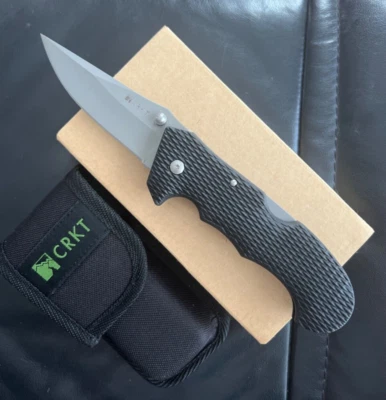 NOS 2002 CRKT Cascade Hammond Model 6904 Plain Blade - Box Papers Mint Taiwan - Image 1 of 3