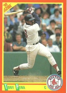 TONY PENA BOSTON RED SOX #7T - SCORE TRADED NM-MT 1990