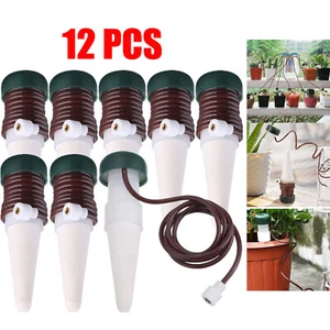 12stk Bewässerungssystem Wasserspender für Zimmerpflanzen Topf Blumen Balkon Neu - Bild 1 von 12