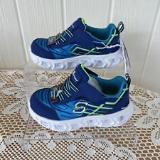 Skechers, Ssport Young Boys LIGHT UP Blue Slip on Sneaker -Size 10 New With Tags
