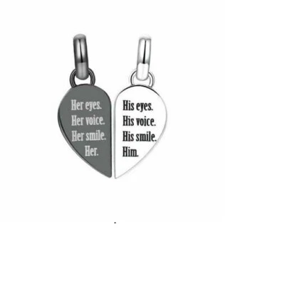 CIONDOLO BROSWAY TRES JOLIE  DOLCE META' CUORE SPEZZATO  - Immagine 1 di 2