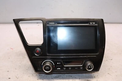 2014-2015 Honda Civic EX Coupe Dash Radio Receiver with Bezel OEM w/ Code - Image 1 of 4