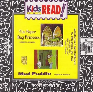 Robert Munsch CD-ROM Paper Bag Princess, Mud Puddle 1994 Kids Can Read! Discis - Picture 1 of 2