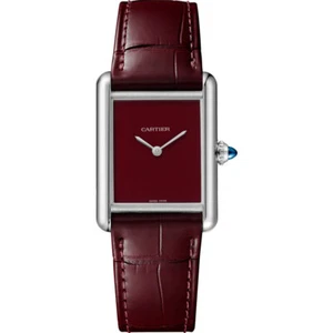 Cartier Tank Must Red Cordes de Marseille Large Alligator WSTA0054 - Picture 1 of 7