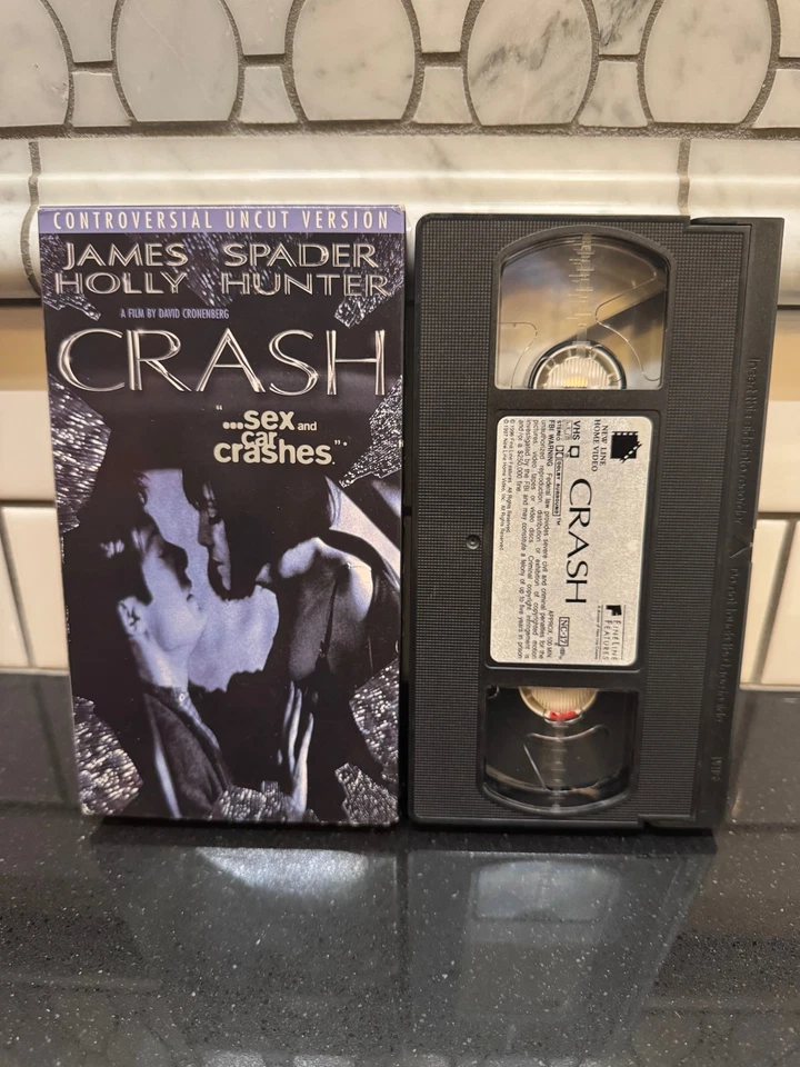 CRASH VHS CRONENBERG SPADER HUNTER UNCUT VERSION RARE OOP HTF - Image 1 of 1