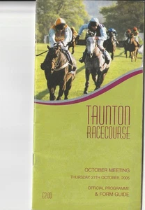 Taunton Race card 26th October 2010 - Picture 1 of 1