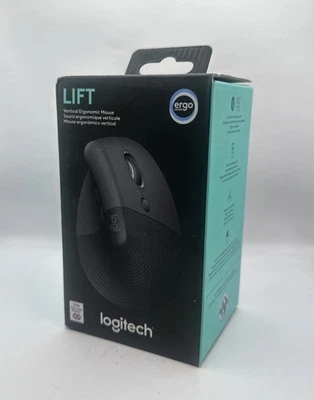 Logitech Lift Vertical Ergonomic Mouse Wireless Bluetooth - Black - Image 1 of 4