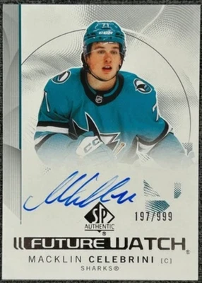 Mystery Pack Macklin Celebrini Future watch auto. YG,Patch,Autos, #’d Cards Read - Image 1 of 2