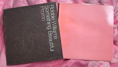 Robbie Williams - Something Beautiful  - Embossed Artwork Promo  - FREE UK P&P - Image 1 of 2