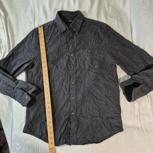TODD SNYDER BUTTON DOWN LANGARM HEMD CASUAL LOOK AUS WOLLFLANELL MEDIUM - Bild 1 von 10