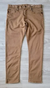 Todd Snyder Pant Men's 32x30 Brown Slim 5 Pocket Chino Stretch Straight Altered - Picture 1 of 19