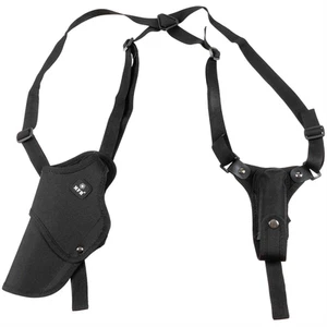 MFH Shoulder Holster Left Handed Adjustable Fit Mag Pouch Double Safety Catch - Picture 1 of 1