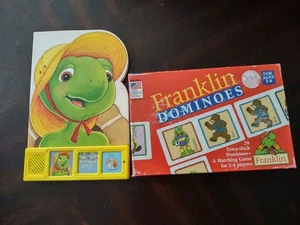 Lot Franklin Turtle Dominoes & The Thunderstorm Children's Talking Book *READ* - Picture 1 of 6