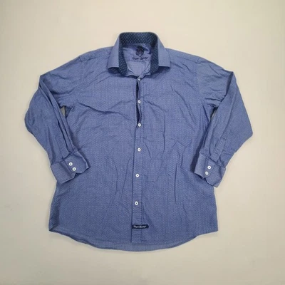 English Laundry Shirt Mens 17 Blue Button Up Casual Modern Stylish Comfort - image 1 of 4