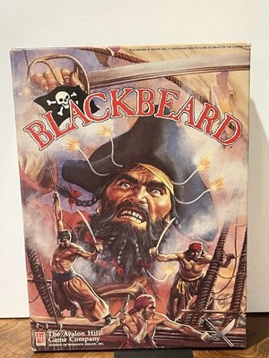 Blackbeard Wargame Avalon Hill 2nd Ed. 1991 Pirates Wooden Ships Iron Men - Image 1 of 4