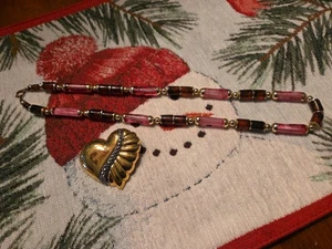 Halskette und Herz Brosche Tracht  - Bild 1 von 3