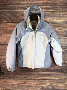 The North Face Hyvent Two Tone Blue Hooded Jacket Women’s Size M Warm - Picture 1 of 10