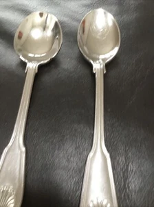 Towle LONDON SHELL Stainless Germany Silverware 18/8 Teaspoon And Soup Spoon - Picture 1 of 13