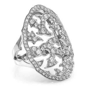 1.25ctw VS- SI, F- G Stephen Webster Thorn Pavé Diamond Ring in 18KW Gold - Picture 1 of 2
