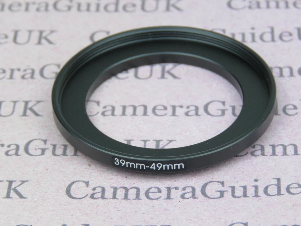 39mm to 49mm Male-Female Stepping Step Up Filter Ring Adapter 39mm-49mm  - Image 1 of 2