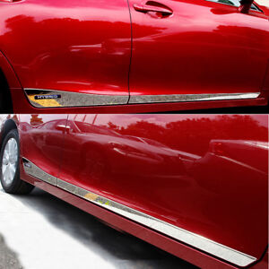 FIT For Lexus CT200H 2011-2016 Stainles Chrome Body Door Side Molding Trims 4PCS