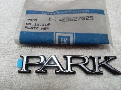 OEM 91-96 Park Avenue Exterior-Emblem Badge Buick PARK Nameplate GM 25627025 - Image 1 of 2