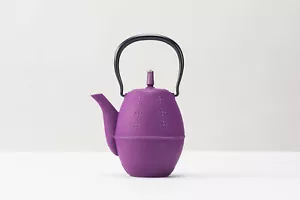 Kyusu Japanese traditional tea pot imaged rice shape silver / grape Japan F/S - Picture 1 of 3