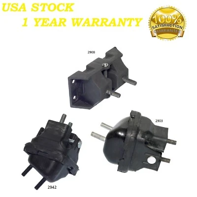3PCS MOTOR & TRANS MOUNT FIT 1998-2004 Chrysler Concorde 2.7L - Image 1 of 4