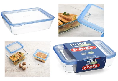 Pyrex Container with Glass Lid Rectangular Food Cook Storage store - Image 1 of 4
